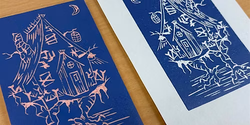 Fall Lino Printing