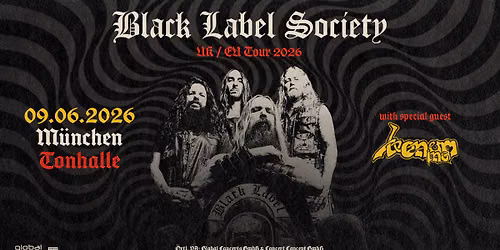 BLACK LABEL SOCIETY 2026 | München — Tonhalle München
