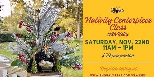 Nativity Centerpiece Class