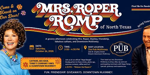 Mrs. Roper Romp McKinney & Stanley Too! Come & Knock on Our Door!