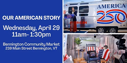 Our America Story - Recording Studio Airstream at Bennington Community Market