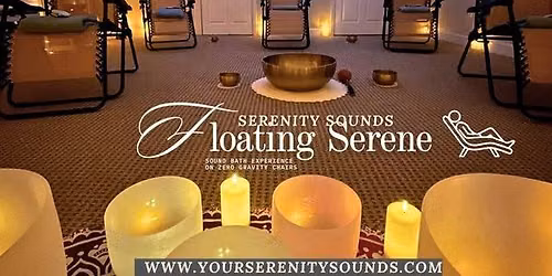 Floating Serene Soundbath on Zero Gravity Chairs in Jacksonville, FL at Serenity Sounds