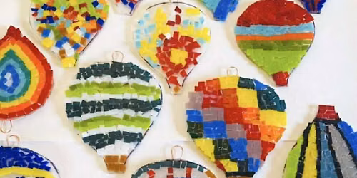 Fused Glass Hot Air Balloon