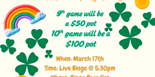 \ud83c\udf08St. Patrick's Day Bingo\ud83c\udf40
