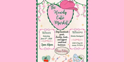 Howdy Cutie Market Austin: Free Craft Market