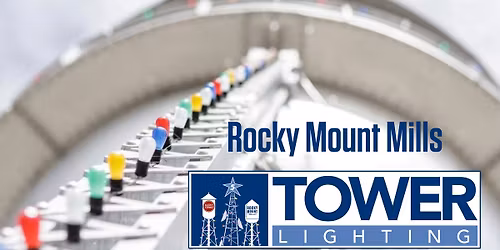 Rocky Mount Mills Tower Lighting