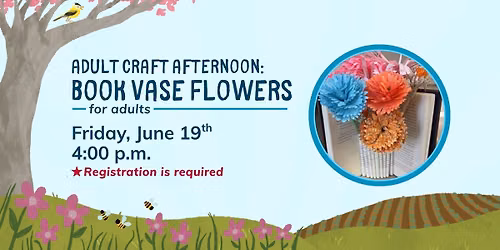 Adult Craft: Book Flower Vases
