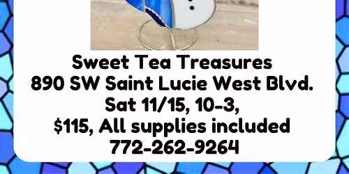 Stained Glass Snowman