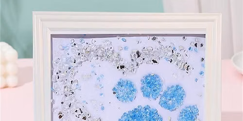 Paw Print Crushed Glass Picture Frame Workshop