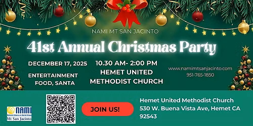 NAMI Mt San Jacinto Holiday Christmas Party