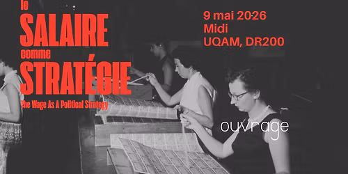 Le salaire comme strat\u00e9gie : journ\u00e9e de r\u00e9flexion militante