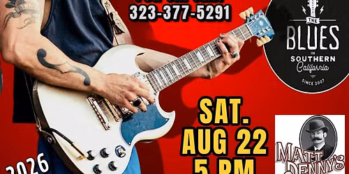 ARTUR MENEZES - Famed Blues-Rock Guitarist - in Arcadia!
