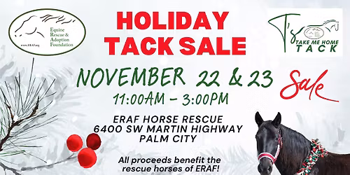 HOLIDAY TACK SALE!