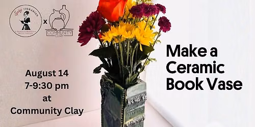 Make a Ceramic Book Vase: Spicy Librarian Collab