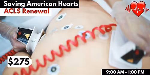 AHA ACLS Renewal Certification (+ Free BLS)