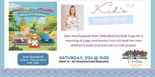 Yoga, Stories & Craft with with Ava Dussault from 2MindfulGirls Kids Yoga