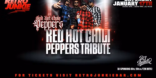RED HOT CHOLO PEPPERS (Red Hot Chili Peppers Tribute) LIVE @ Retro Junkie!