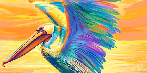 STEP-BY-STEP KIDS GREAT BLUE HERON PAINTING WORKSHOP