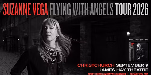 SUZANNE VEGA | Wed 9 Sept 2026 | James Hay Theatre, Christchurch