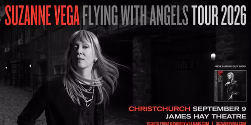SUZANNE VEGA | Wed 9 Sept 2026 | James Hay Theatre, Christchurch