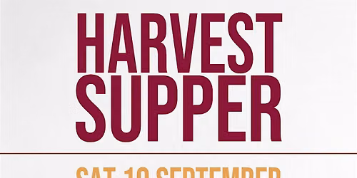 Harvest Supper 2026