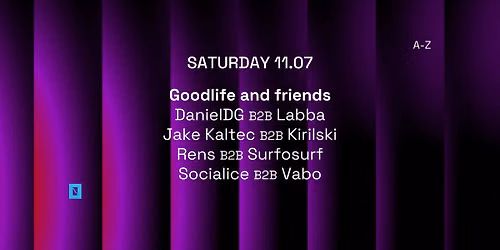 11.07 TOFFLER Presents Goodlife and friends