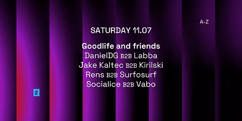11.07 TOFFLER Presents Goodlife and friends