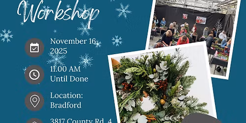 DIY Wreath w\/ Fresh Base Workshop (Bradford Location)