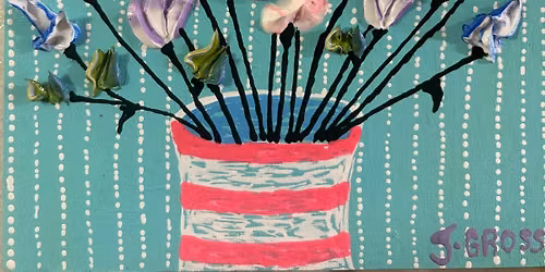 Sculptural Floral Painting craft workshop in Montgomery County, Md.