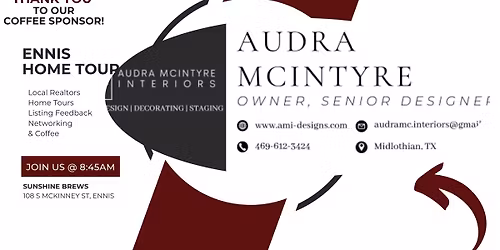 Ennis Realtor Tour Sponsored by Audra Mcintyre Interiors