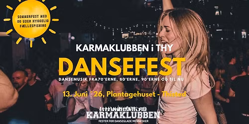 Karmaklubben THY \/\/ DanseFest m.\/u. f\u00e6llesspisning