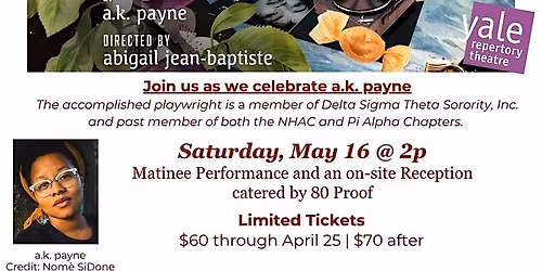 Delta Day at Yale Rep: Furlough's Paradise by a.k. payne