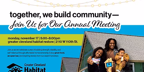 Greater Cleveland Habitat for Humanity Annual Meeting