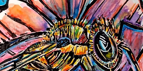 Linocut Printmaking with Watercolor Workshop with Lisa Salerno