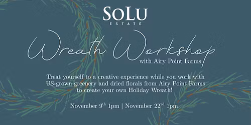 Wreath Workshop with Airy Point Farms 