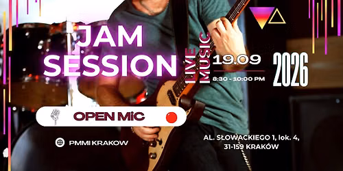 Jam Session na scenie w Tape Up Art Gallery - Open Mic