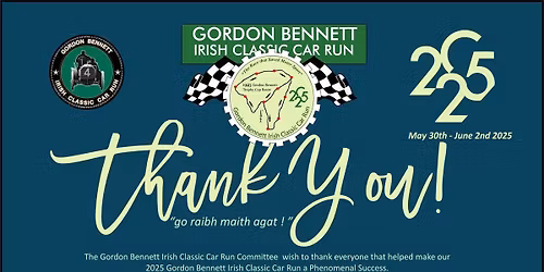 Gordon Bennett Irish Classic Car Run 2026