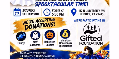 \ud83c\udf83 Gifted Foundation\u2019s 3rd Annual Trunk or Treat \ud83c\udf83