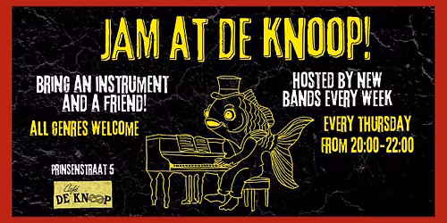 FREE Live Music Jam at De Knoop!