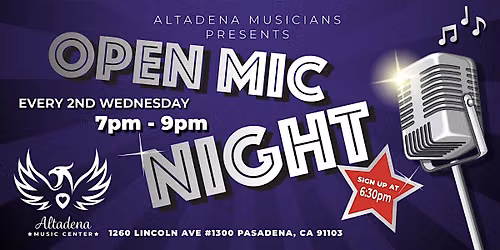 Altadena Musicians Present: Open Mic Night