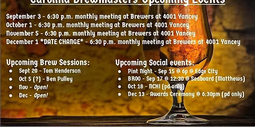 CBM Monthly Meeting - November