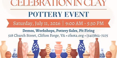Celebration in Clay 2026: Pottery Event