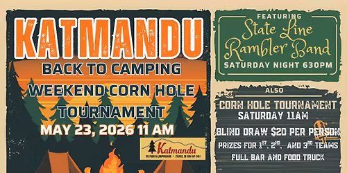Back to Camping Weekend Corn Hole Tournament 