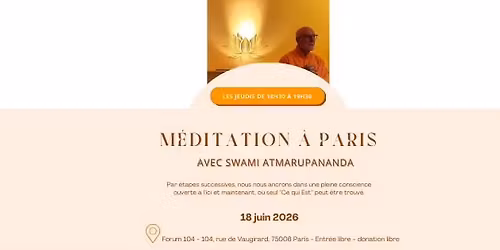 M\u00e9ditation guid\u00e9e \u00e0 Paris