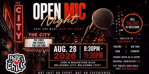 PoetryAndChill Open Mic Night\ud83c\udfa4\ud83d\udd25