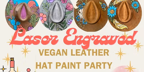 Leather Hat Paint Party