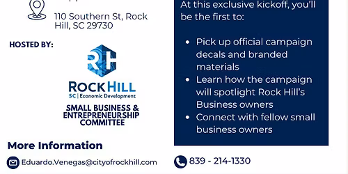 Shop Rock Hill Kickoff Event