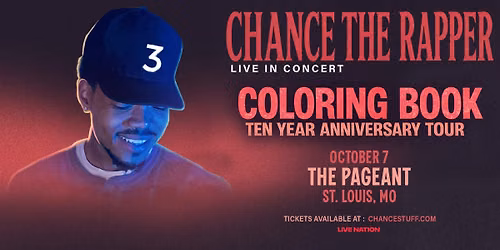 Coloring Book 10 Year Anniversary Tour - Chance The Rapper at The Pageant