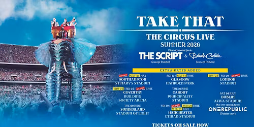 Take That Sunderland Tickets