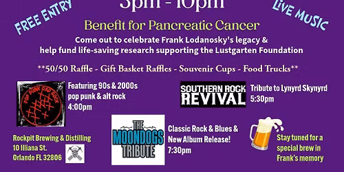 FRANK FEST 2025 - Pancreatic Cancer Benefit